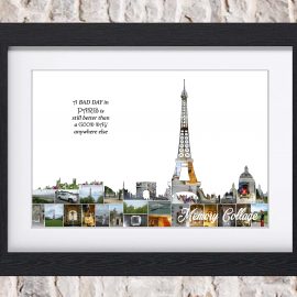 Paris Skyline Photo Collage