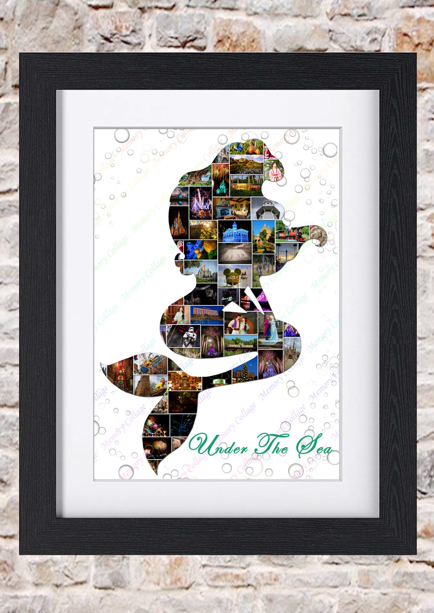 Little Mermaid - Princess Ariel Inspired Photo Collage
