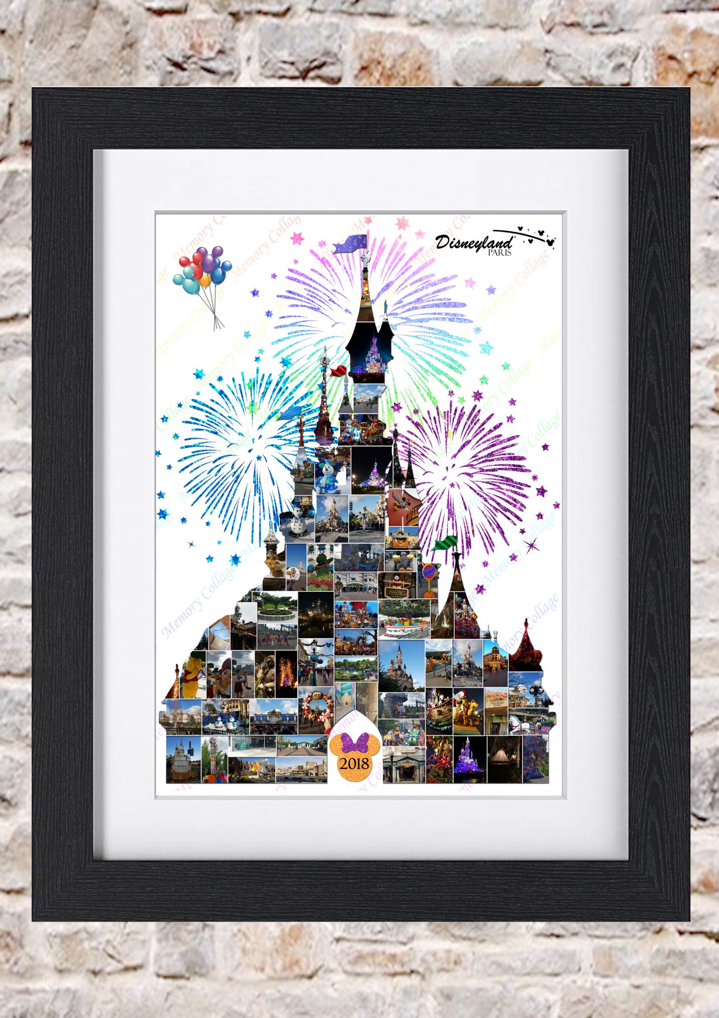 Sleeping Beauty Castle - Paris Photo Collage