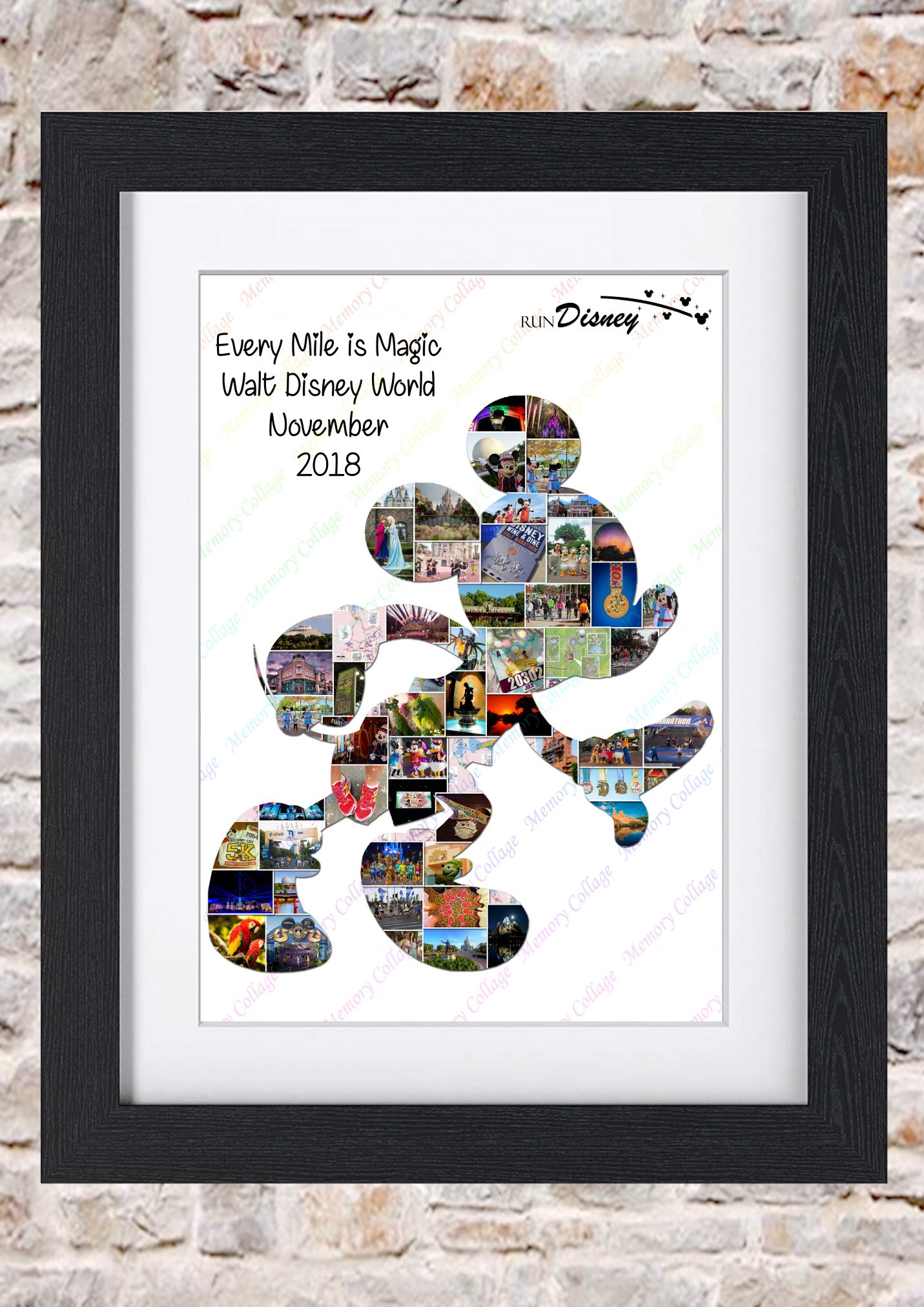 Mickey Mouse Run Disney Inspired Photo Collage