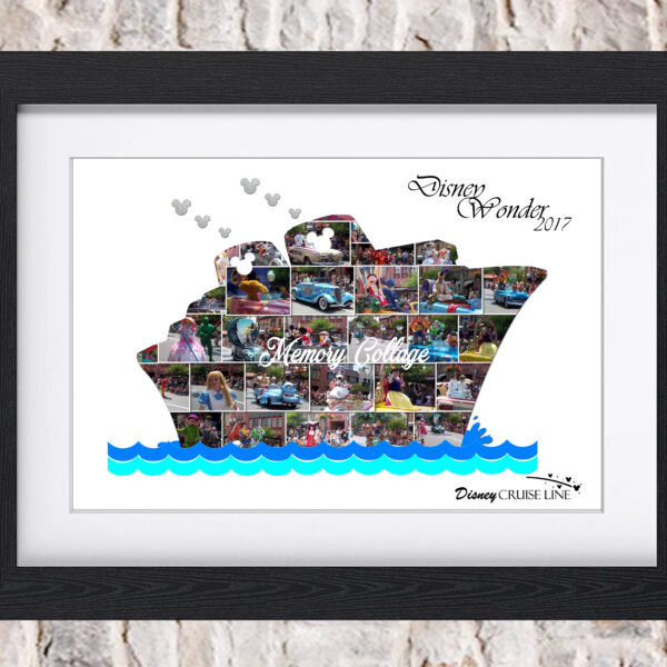 cruise ship photo collage