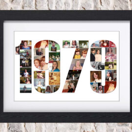 4 Digit Celebration Photo Collage