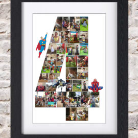 4th Birthday Photo Collage