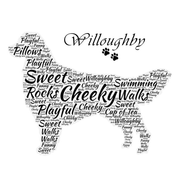 Labrador Word Art Print Collage