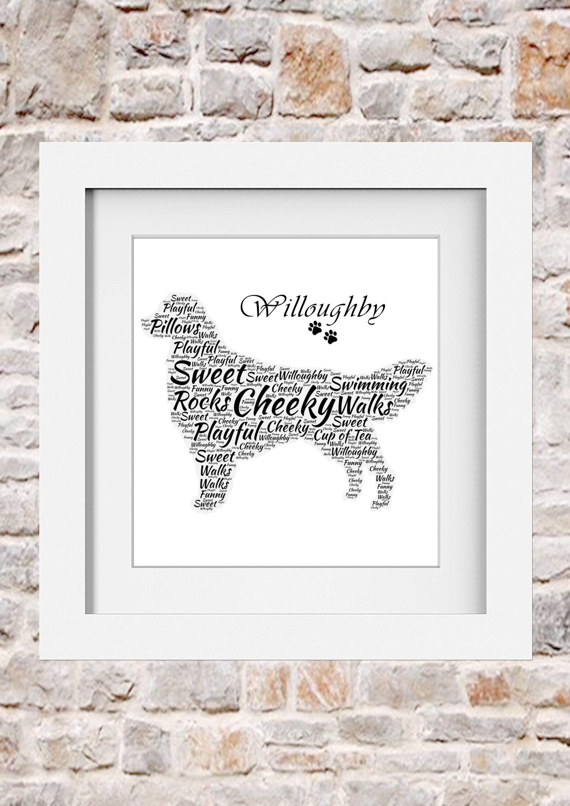 Labrador Word Art Print Collage