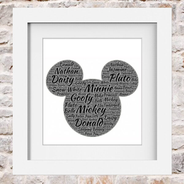 Mickey Mouse Word Art