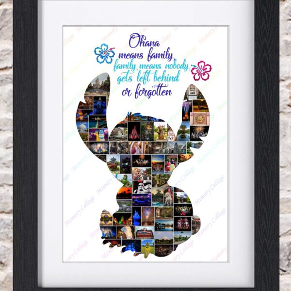 Stitch Ohana Inspired Photo Collage