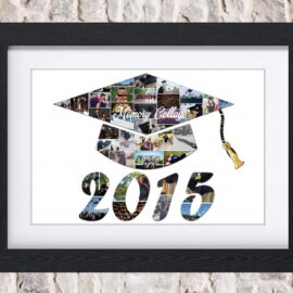 Graduation Cap Photo Collage
