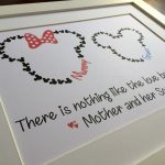 Mickey & Minnie Personalised Name Family Fine Art Print