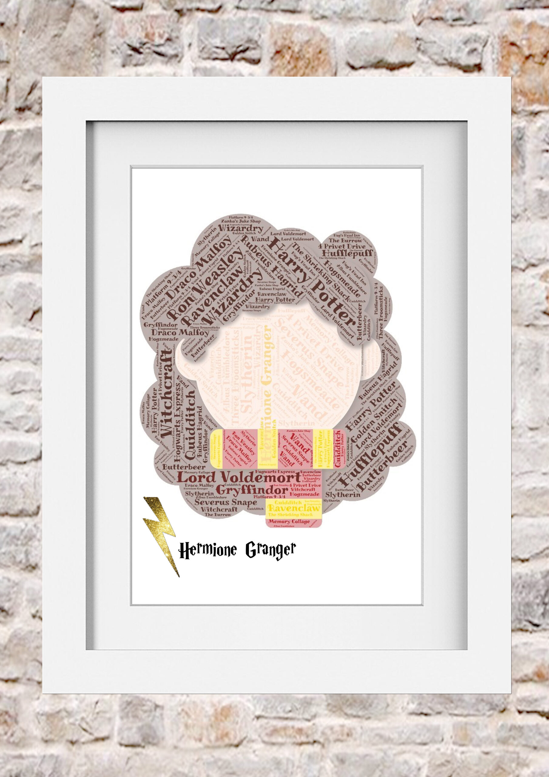 Hermione Granger Universal Word Art Print Collage