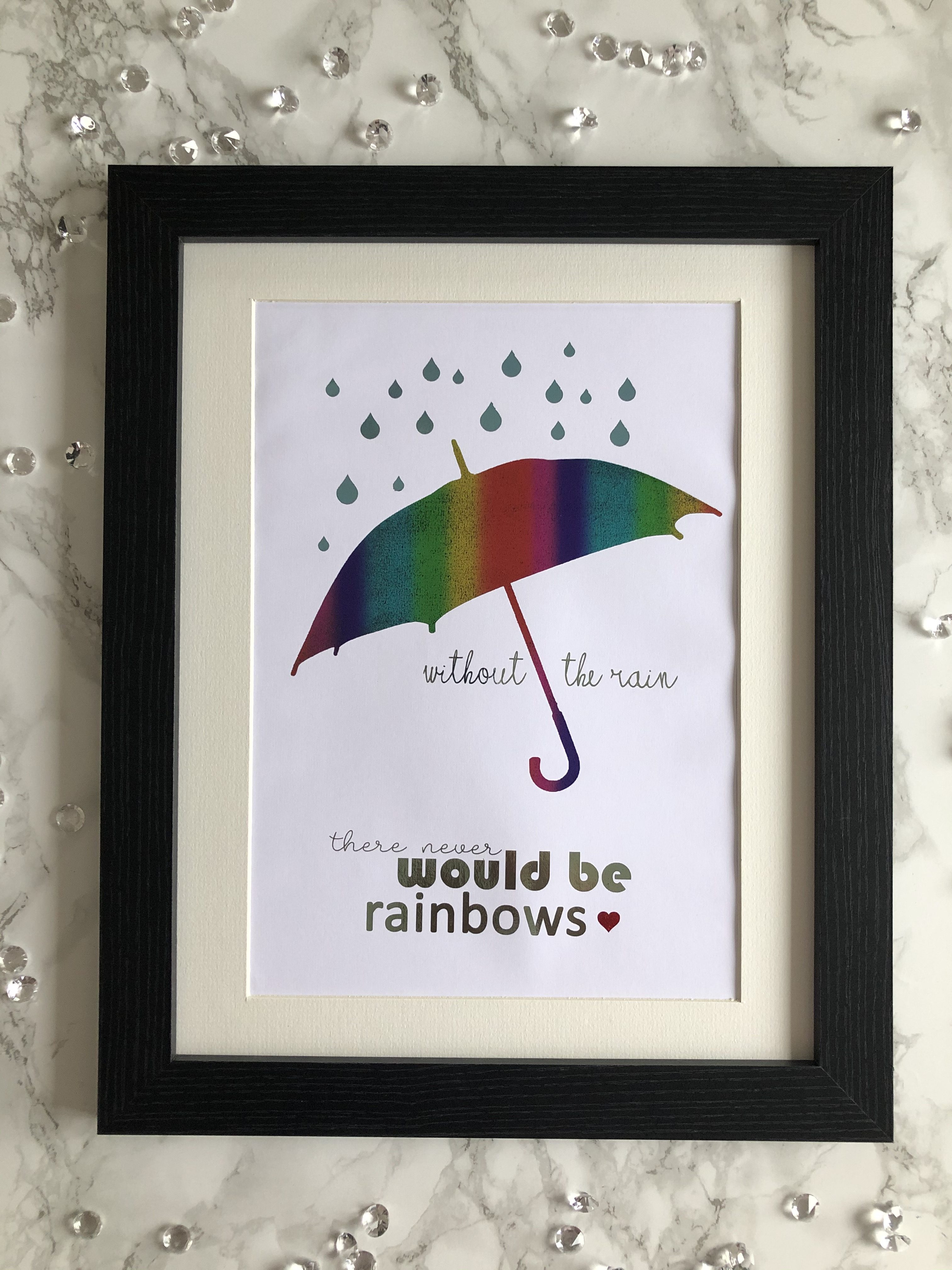 Rainbows Foil Art