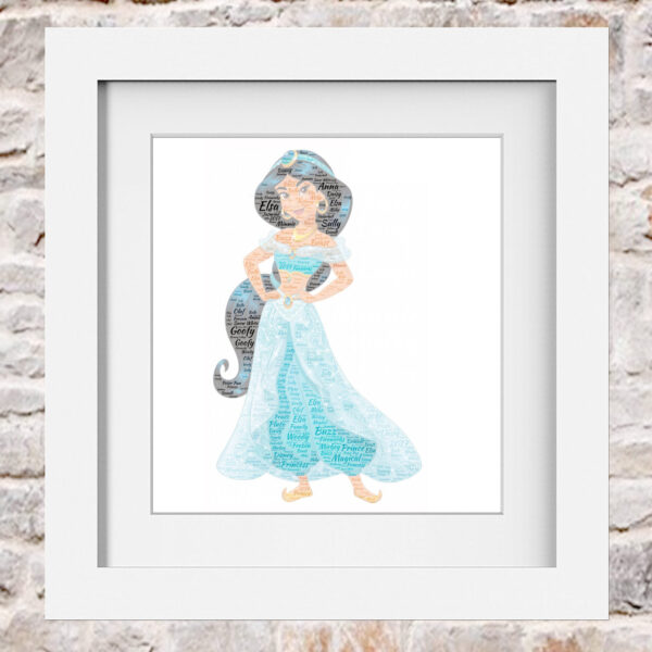 Jasmine Word Art Print Collage