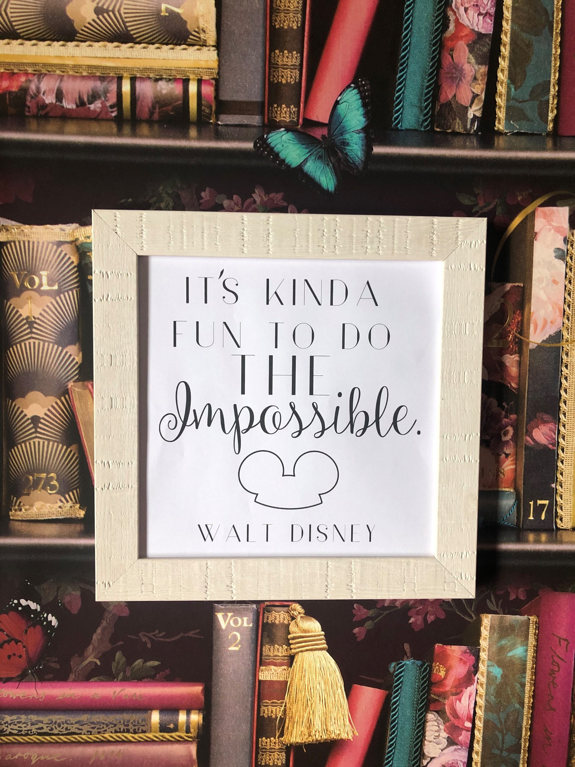 Do The Impossible Walt Disney Inspired Framed Rustic Print