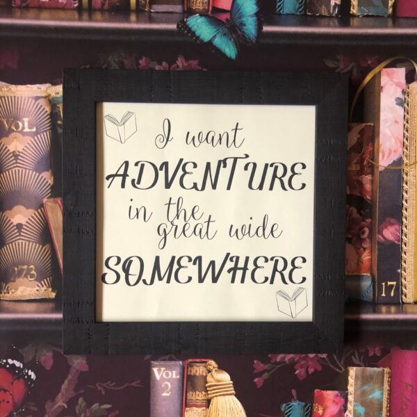 Adventure In The Great Wide Belle Framed Rustic Print
