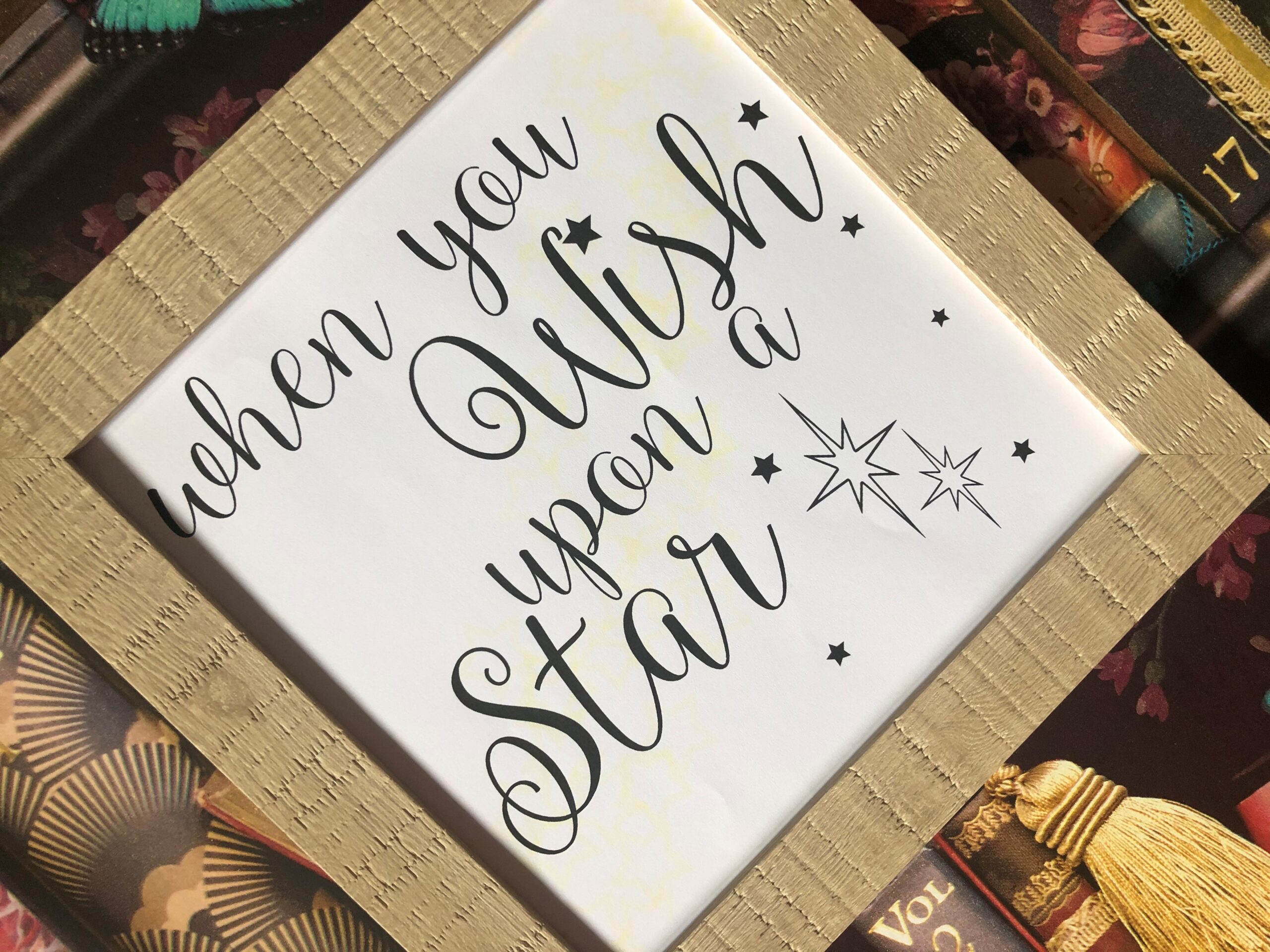 Wish Upon A Star Framed Rustic Print Wish Upon A Star Framed Rustic Print