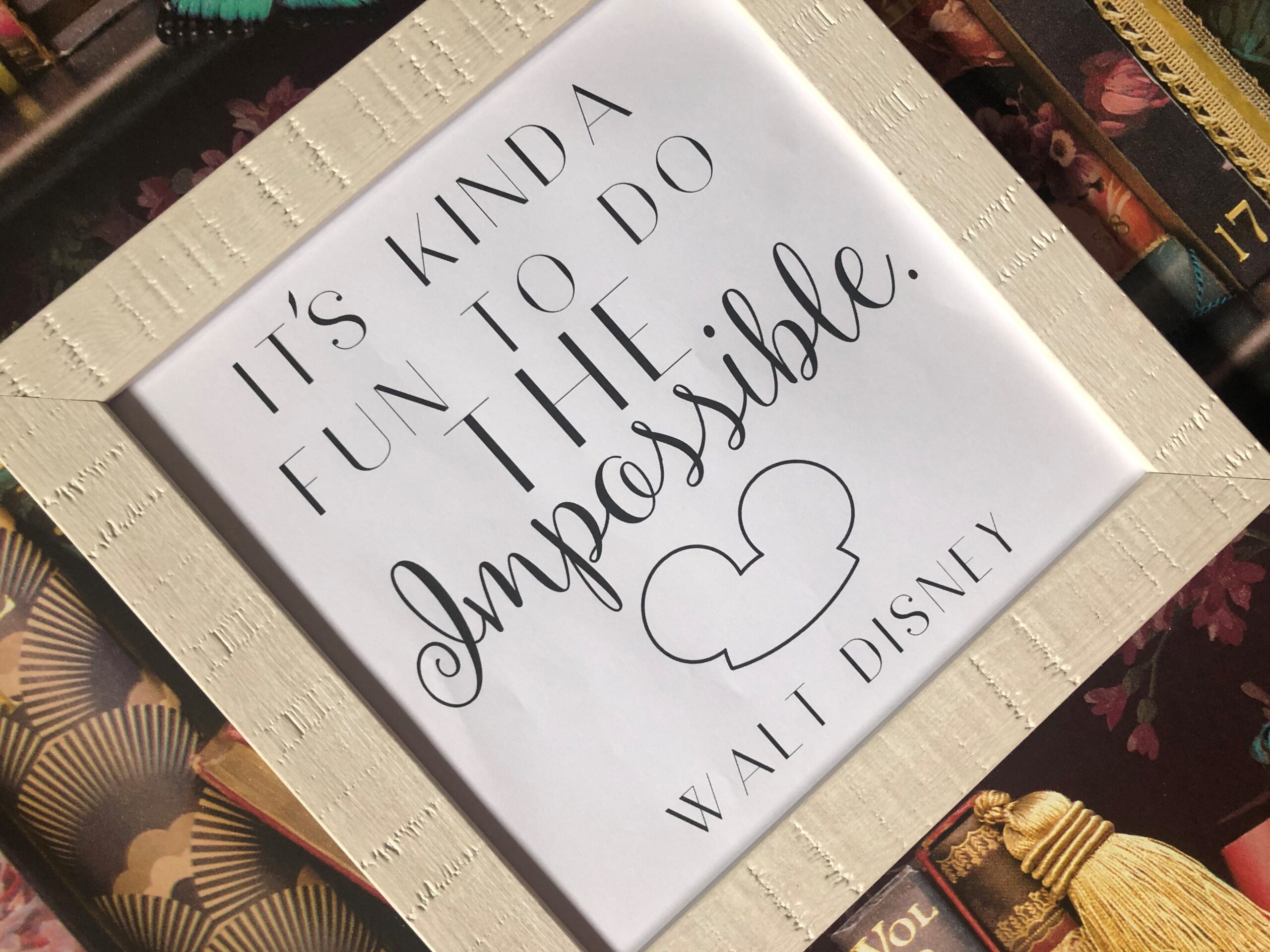 Do The Impossible Walt Disney Inspired Framed Rustic Print Do The Impossible Walt Disney Inspired Framed Rustic Print