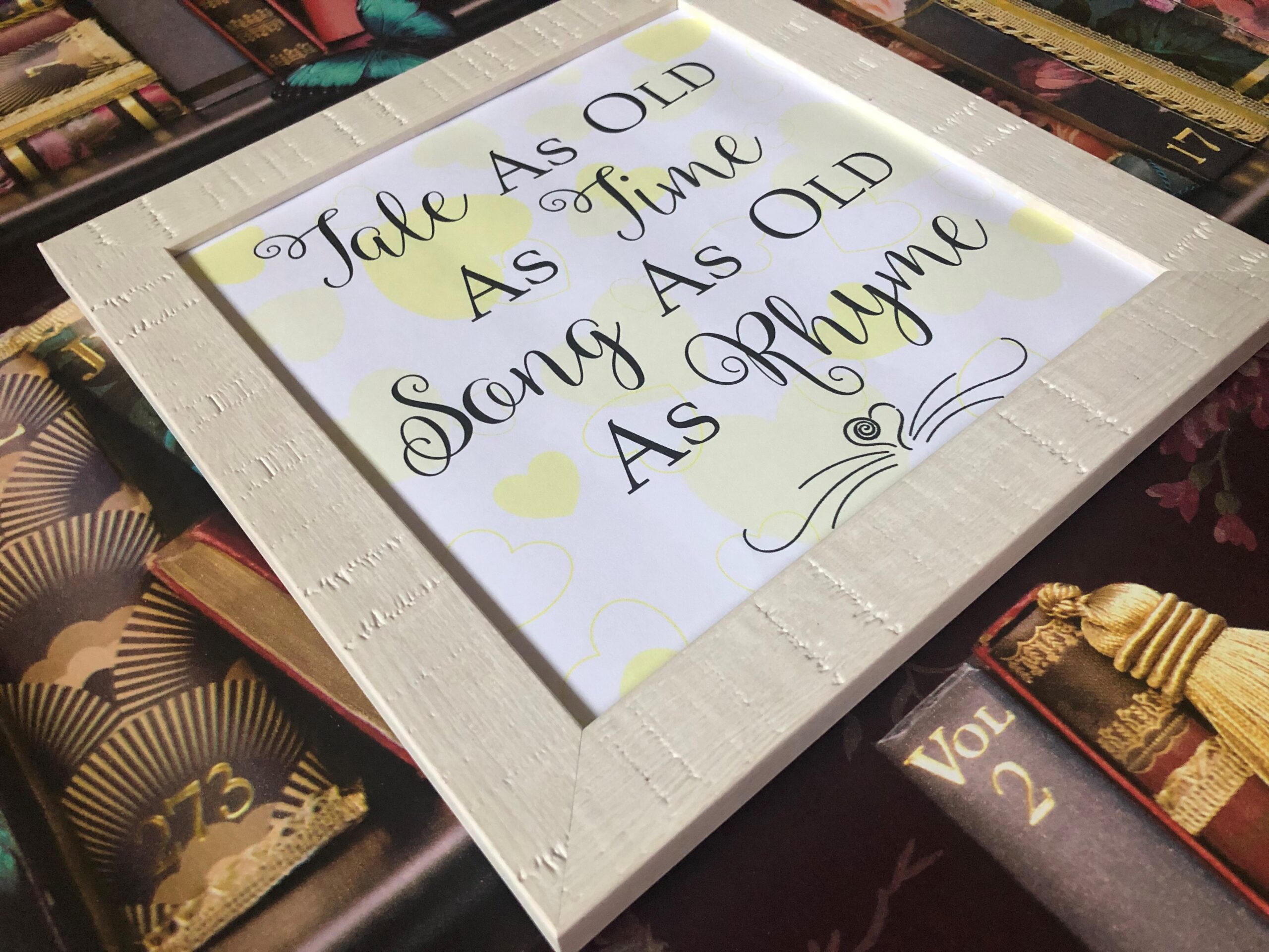 Tale As Old As Time Framed Rustic Print