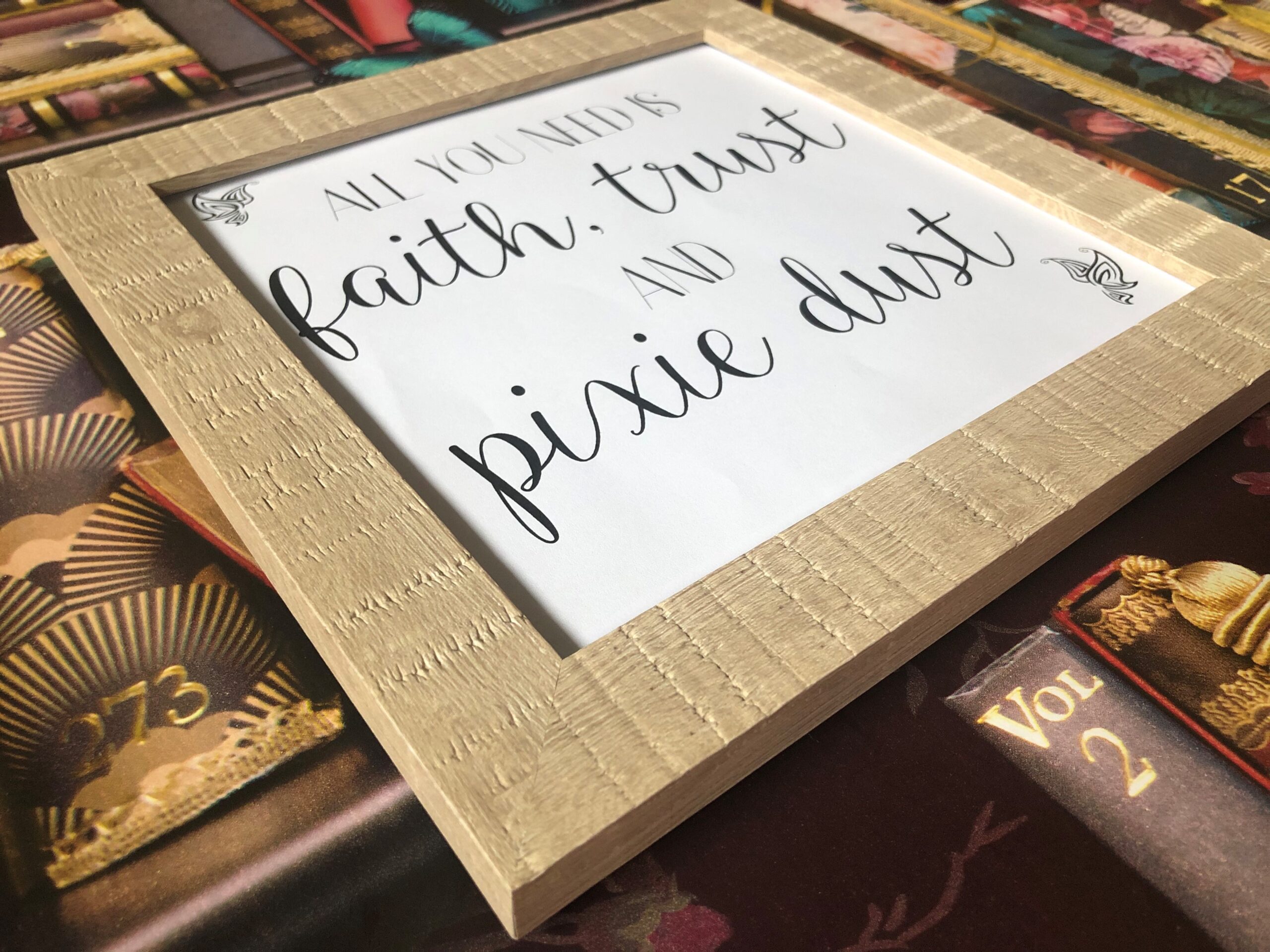 Faith Trust And Pixie Dust Framed Rustic Print Faith Trust And Pixie Dust Framed Rustic Print