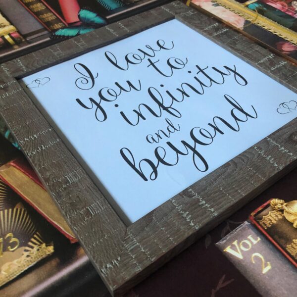 To Infinity And Beyond Framed Rustic Print