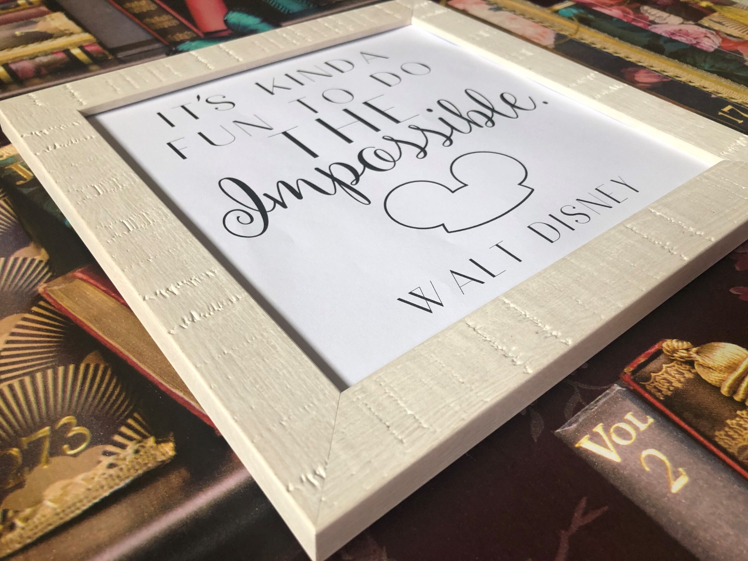 Do The Impossible Walt Disney Inspired Framed Rustic Print Do The Impossible Walt Disney Inspired Framed Rustic Print